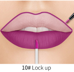 Lip Liner Matte Nonstick Cup Liquid Lipstick Double Lip Gloss Pen - Mubimart -  