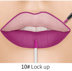 Lip Liner Matte Nonstick Cup Liquid Lipstick Double Lip Gloss Pen - Mubimart