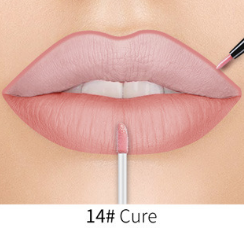 Lip Liner Matte Nonstick Cup Liquid Lipstick Double Lip Gloss Pen - Mubimart -  