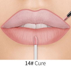 Lip Liner Matte Nonstick Cup Liquid Lipstick Double Lip Gloss Pen - Mubimart