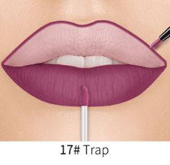 Lip Liner Matte Nonstick Cup Liquid Lipstick Double Lip Gloss Pen - Mubimart