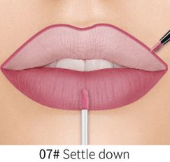 Lip Liner Matte Nonstick Cup Liquid Lipstick Double Lip Gloss Pen - Mubimart