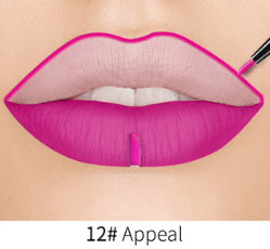 Lip Liner Matte Nonstick Cup Liquid Lipstick Double Lip Gloss Pen - Mubimart