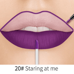 Lip Liner Matte Nonstick Cup Liquid Lipstick Double Lip Gloss Pen - Mubimart