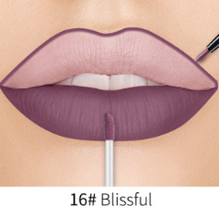 Lip Liner Matte Nonstick Cup Liquid Lipstick Double Lip Gloss Pen - Mubimart -  