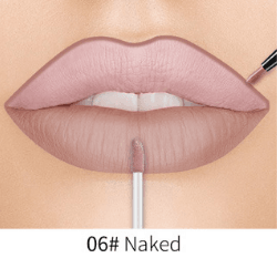 Lip Liner Matte Nonstick Cup Liquid Lipstick Double Lip Gloss Pen - Mubimart
