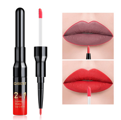 Lip Liner Matte Nonstick Cup Liquid Lipstick Double Lip Gloss Pen - Mubimart -  