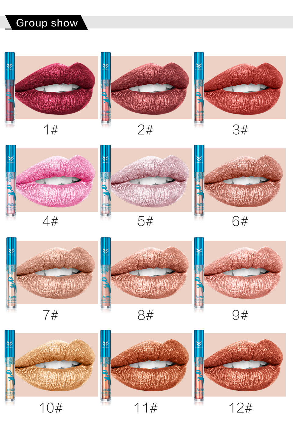 Liquid lip gloss - Mubimart -  