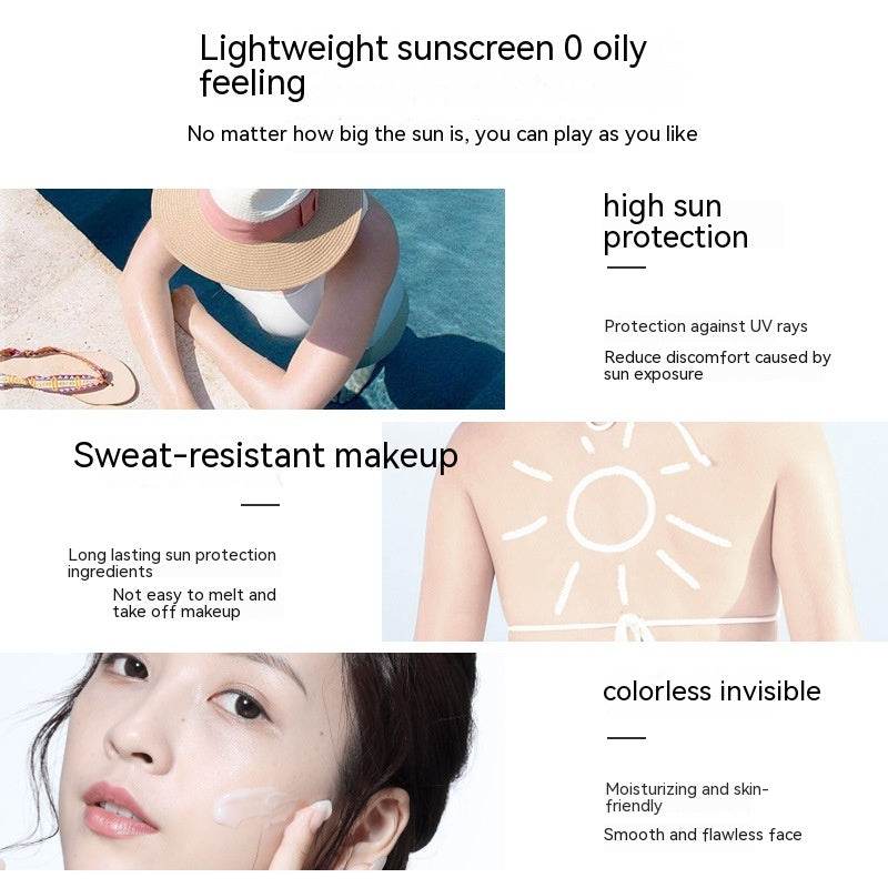 Little Golden Bottle Sunscreen Face UV Protection Concealer Refreshing White Tender Female - Mubimart