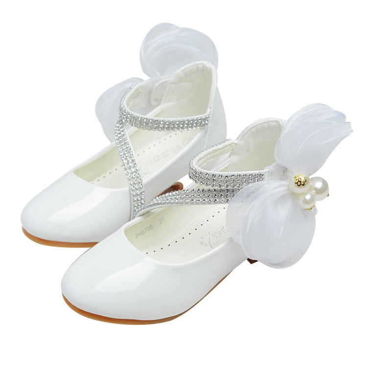 Little High-heeled Big Kids Princess Shoes - Mubimart -  