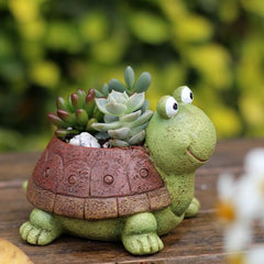 Little Turtle Plants Pot - Mubimart - Artificial plant 