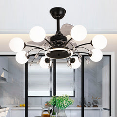 Living Room Ceiling Fan Lamp Creative Chandelier - Mubimart - Ceiling Fans 