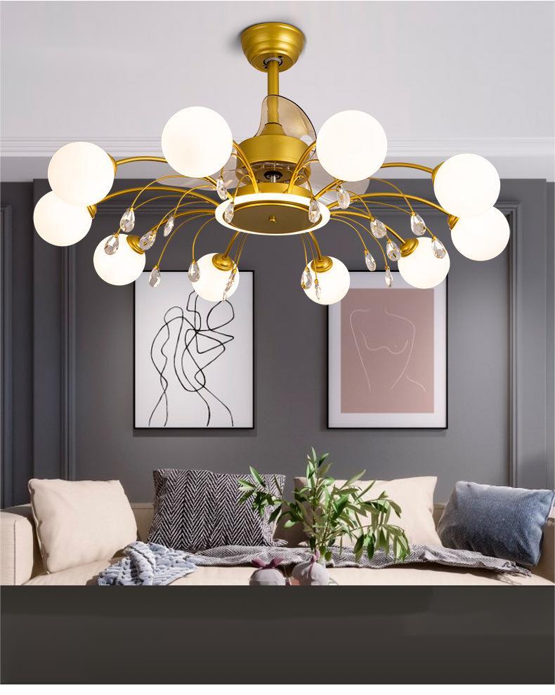 Living Room Ceiling Fan Lamp Creative Chandelier - Mubimart -  