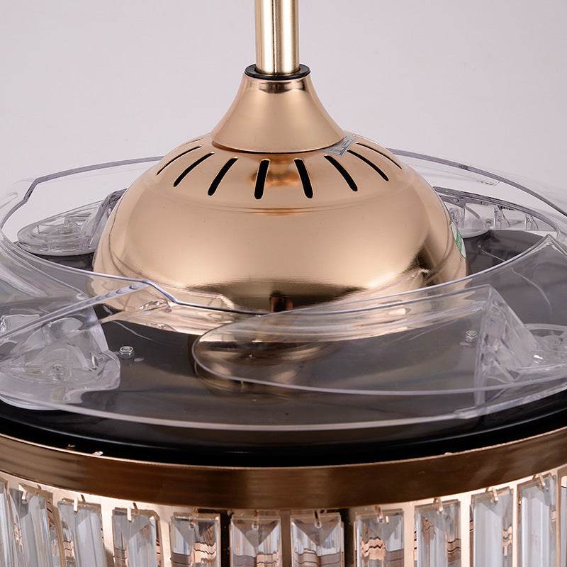 Living Room Invisible Dining Room ABS Ceiling Fan Lamp - Mubimart