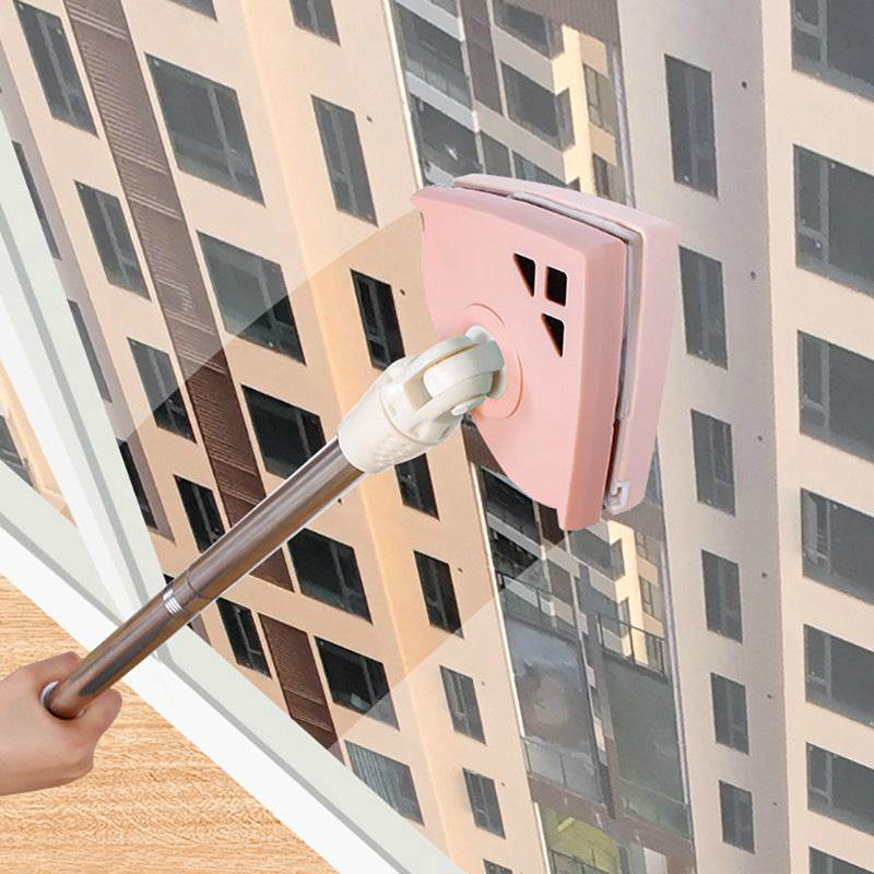 Long Rod Magnet Window Cleaner Glass Wiper Home Office High Building Magnetic Brush For Window Cleaning Windows Cleaner - Mubimart