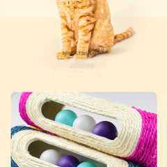 Long Sisal Drum Cat Toys Three - Mubimart -  