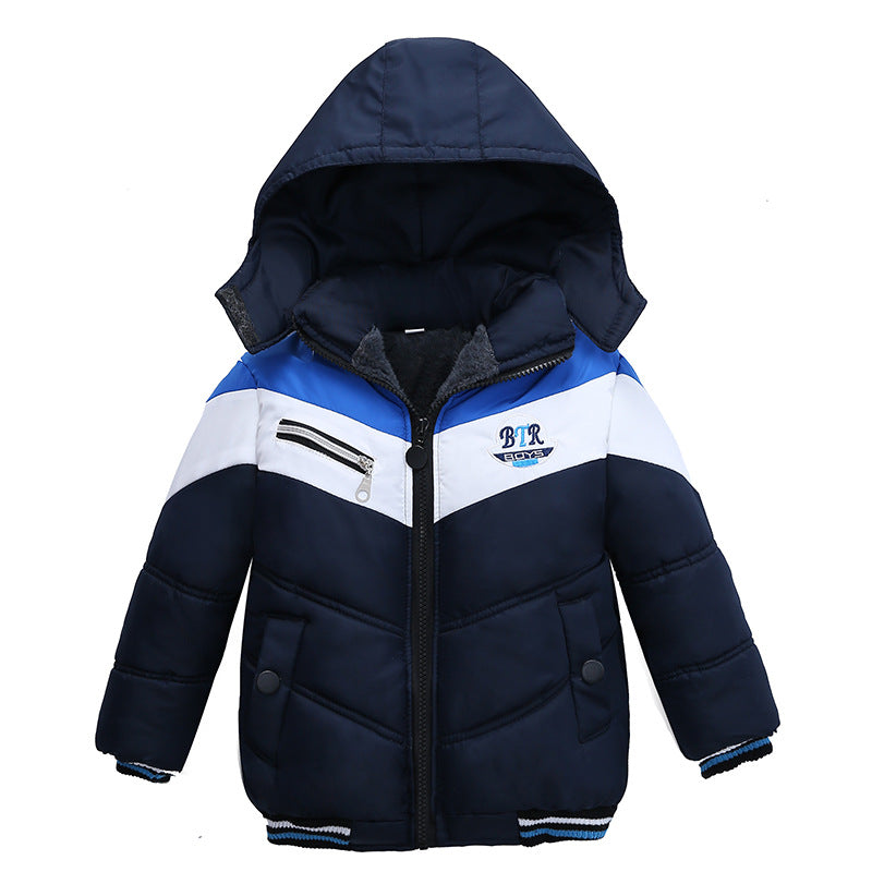 Long Sleeved Hooded Padded Jacket For Boys - Mubimart -  