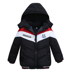 Long Sleeved Hooded Padded Jacket For Boys - Mubimart -  