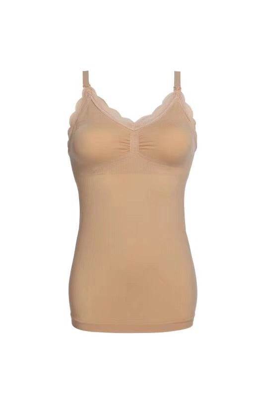 Long Tank Top Bra For Maternity Nursing - Mubimart
