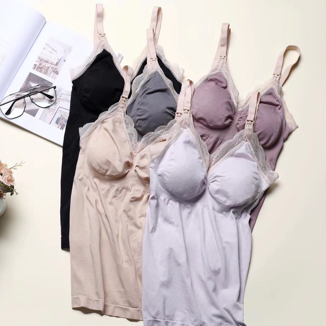 Long Tank Top Bra For Maternity Nursing - Mubimart -  