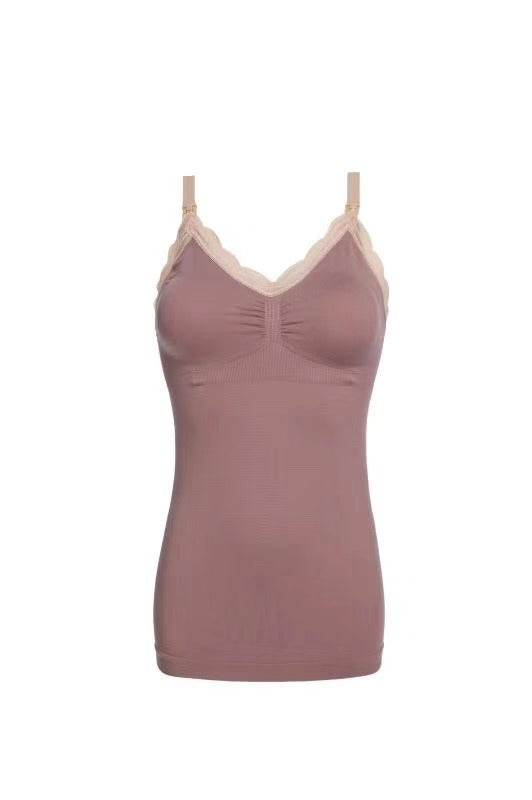 Long Tank Top Bra For Maternity Nursing - Mubimart