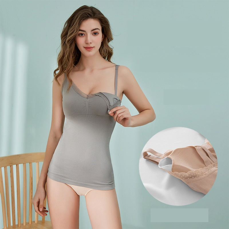 Long Tank Top Bra For Maternity Nursing - Mubimart -  