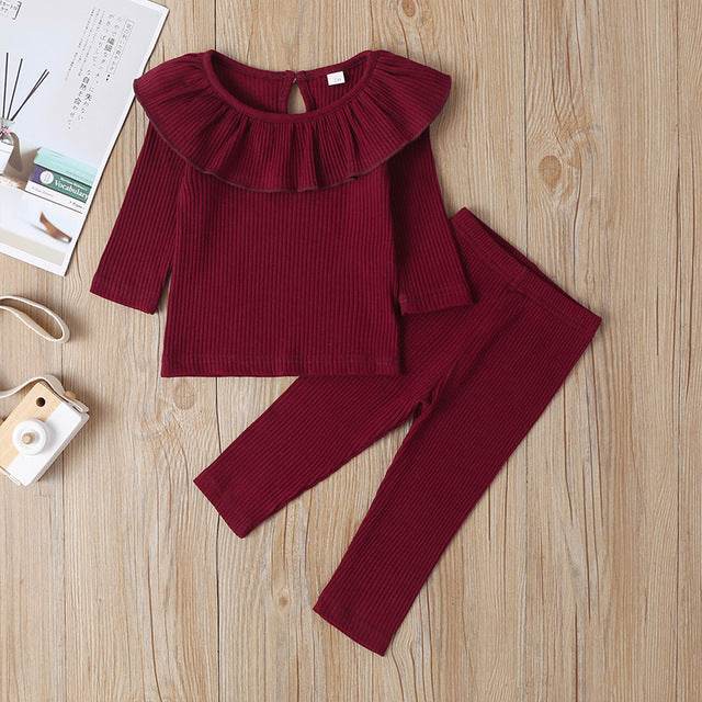 Lotus leaf girl pants - Mubimart