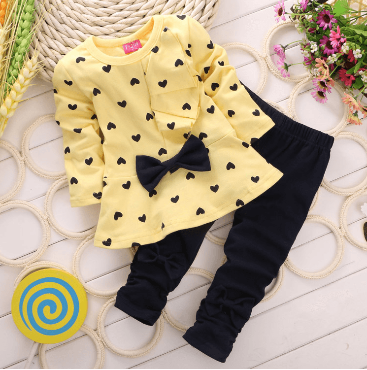 Love bow girl set - Mubimart