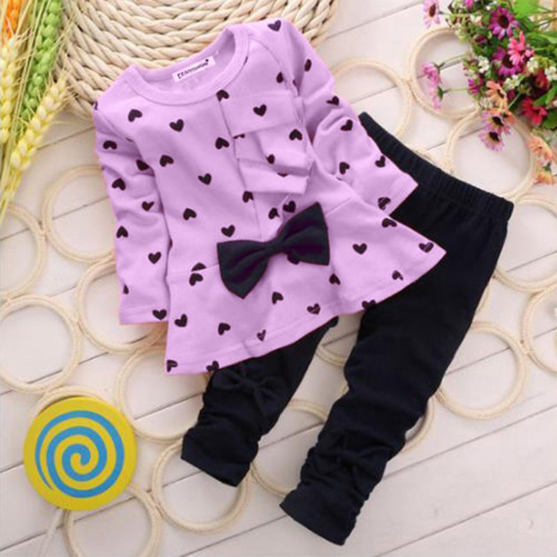 Love bow girl set - Mubimart -  