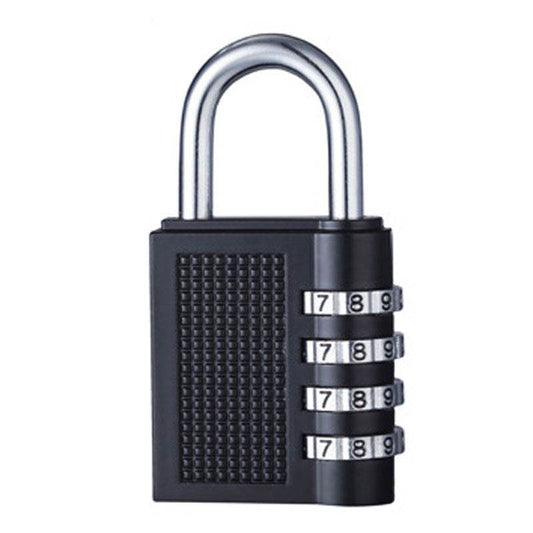 Luggage Gym Anti-Theft Lock Four Zinc Alloy Safety Padlock - Mubimart