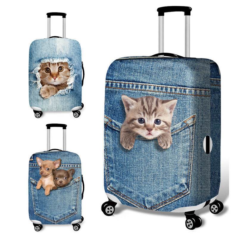 Luggage Protective Trolley Case Travel Dustproof Elastic Cover Bag - Mubimart