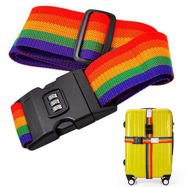 Luggage Strap Luggage Tag Suitcase Checked Cross Luggage Strap - Mubimart