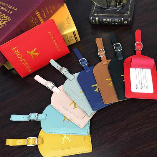 Luggage Tag Passport Folder Passport Cover - Mubimart