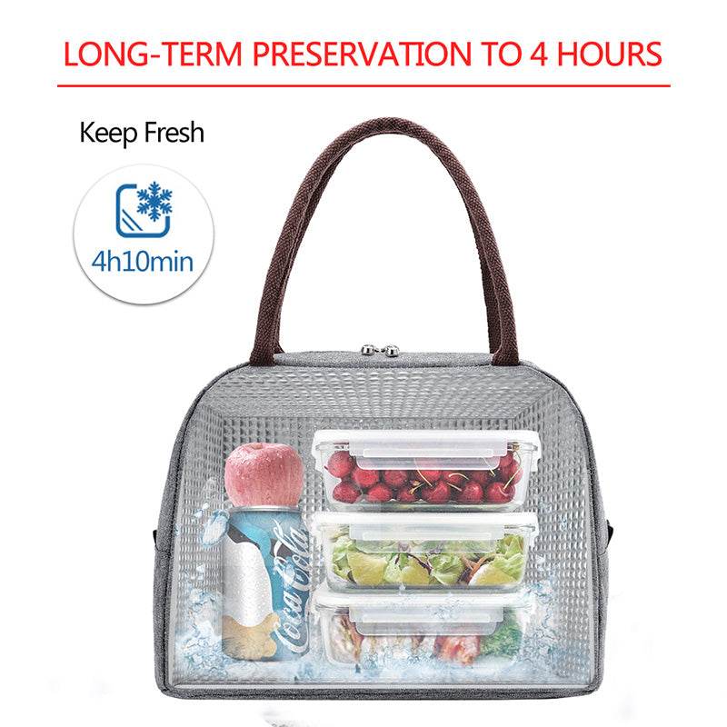 Lunch Box, Handbag, Aluminum Rice Thickened With Rice Bag, Lunch Box, Hand Foil Bag, Lunch Bag, Large Insulation Bag - Mubimart