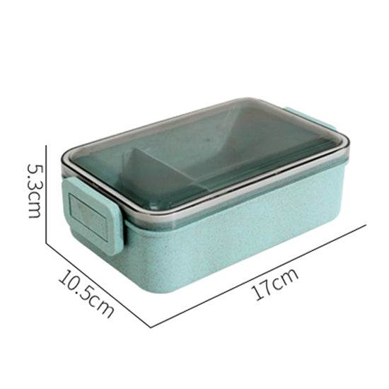 Lunch Box Wheat Straw Bento Box Microwaveable Plastic - Mubimart