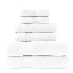 Luxury Cotton Bath Set Towels White Bathroom 2 Large - Mubimart - Bath towel 