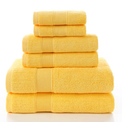 Luxury Cotton Bath Set Towels White Bathroom 2 Large - Mubimart -  