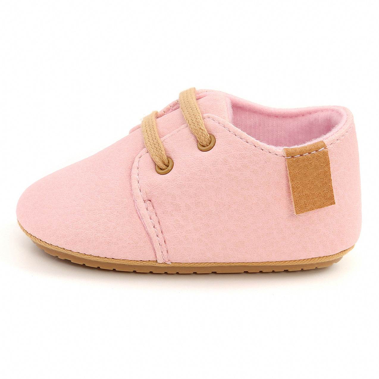 Luxury Soft Leather Baby Moccasins Shoes Newborn Rubber Sole First Walkers Boys Toddler Shoes - Mubimart