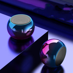 M3 Colorful Wireless Speakers 3D Mini Electroplating Round Steel Cannon Blue tooth Speaker Radio Support U Disk Subwoofer - Mubimart - Bluetooth Speaker 