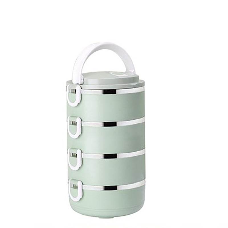 MICCK Multi-layer Kids Lunch Box Stainless Steel Thermal Heated Bento Box Food Containers Large Capacity Vacuum Insulation Boxes - Mubimart