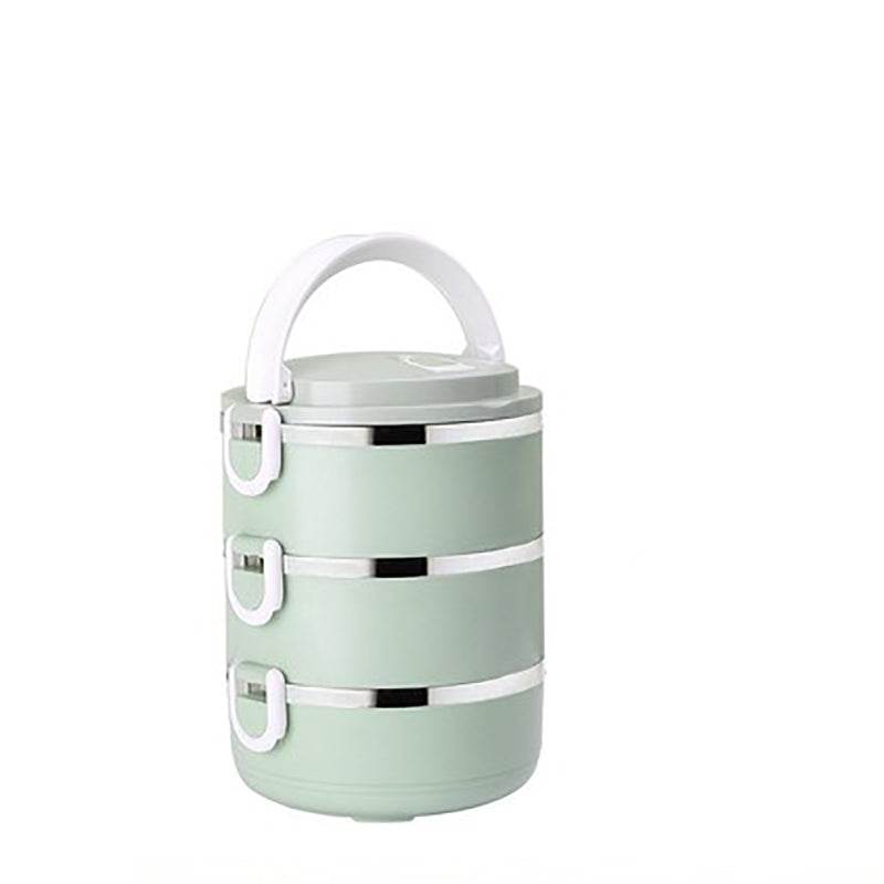 MICCK Multi-layer Kids Lunch Box Stainless Steel Thermal Heated Bento Box Food Containers Large Capacity Vacuum Insulation Boxes - Mubimart