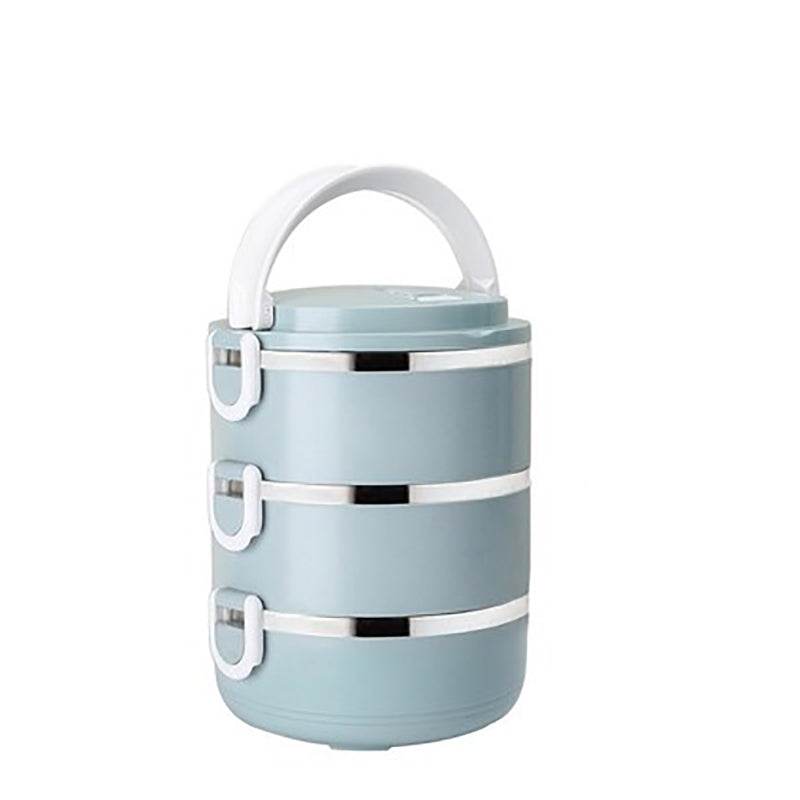 MICCK Multi-layer Kids Lunch Box Stainless Steel Thermal Heated Bento Box Food Containers Large Capacity Vacuum Insulation Boxes - Mubimart