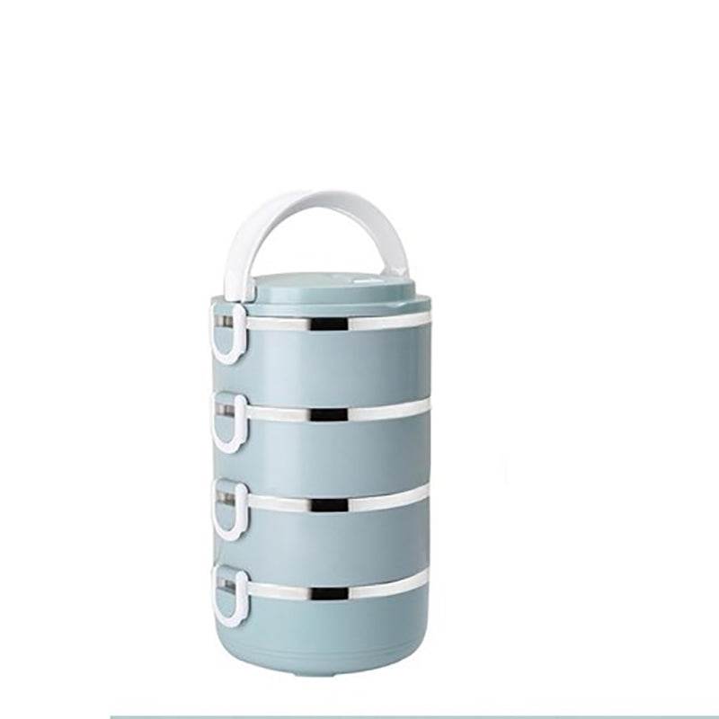 MICCK Multi-layer Kids Lunch Box Stainless Steel Thermal Heated Bento Box Food Containers Large Capacity Vacuum Insulation Boxes - Mubimart