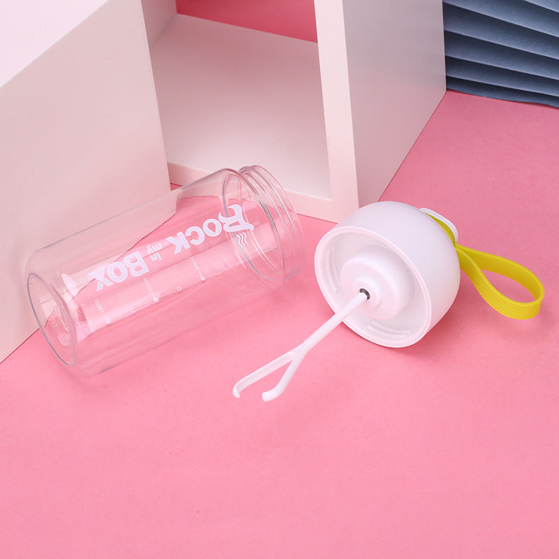 Macaron Color Shake Cup Lazy Water Cup Automatic Water Bottle - Mubimart -  