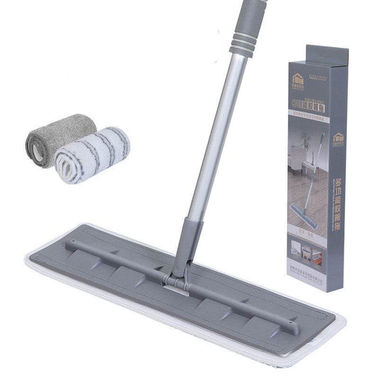 Magic Silicone Mop Squeeze Flat Mop Hand Free Washing Microfiber Mop For Home Kitchen House Wash Floor Cleaning Mop Rag Pads - Mubimart