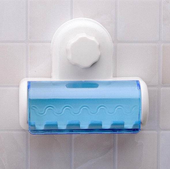 Magic Suction Wall Toothbrush Holder Toothbrush Holder - Mubimart