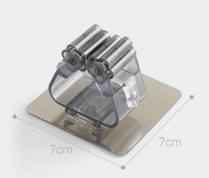 Magic sticker strong mop rack toilet traceless mop rack bathroom wall hanging nail-free mop clamp seat - Mubimart