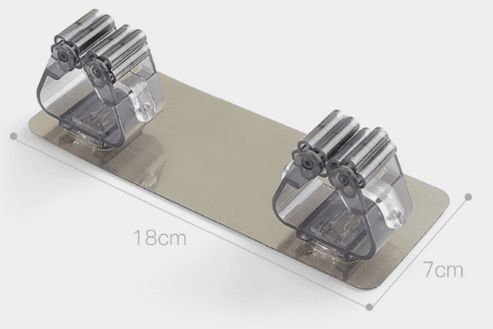 Magic sticker strong mop rack toilet traceless mop rack bathroom wall hanging nail-free mop clamp seat - Mubimart