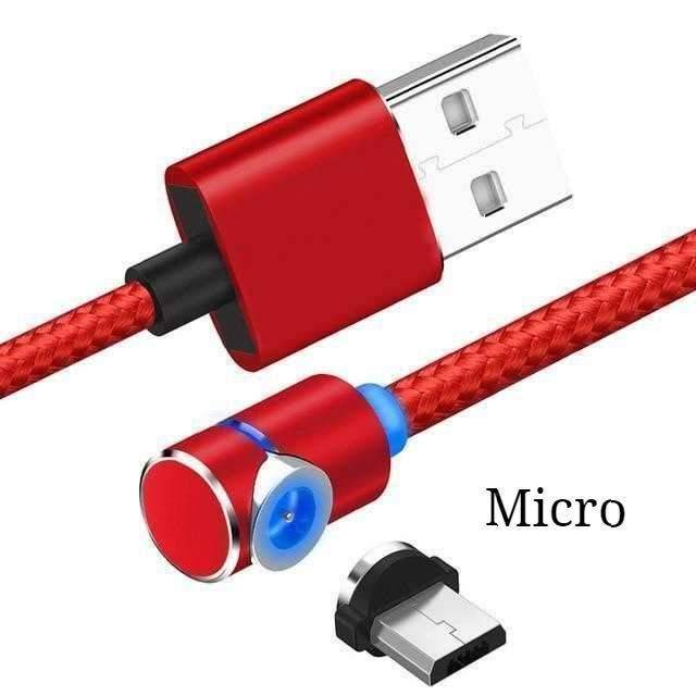 Magnetic Cable LED Magnet Charger Cable USB Cable & USB Type-C USB C - Mubimart