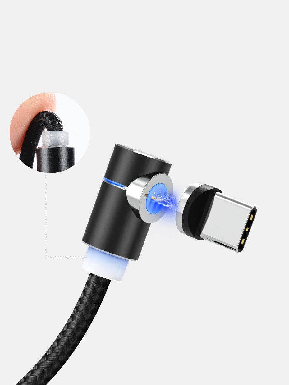 Magnetic Cable LED Magnet Charger Cable USB Cable & USB Type-C USB C - Mubimart